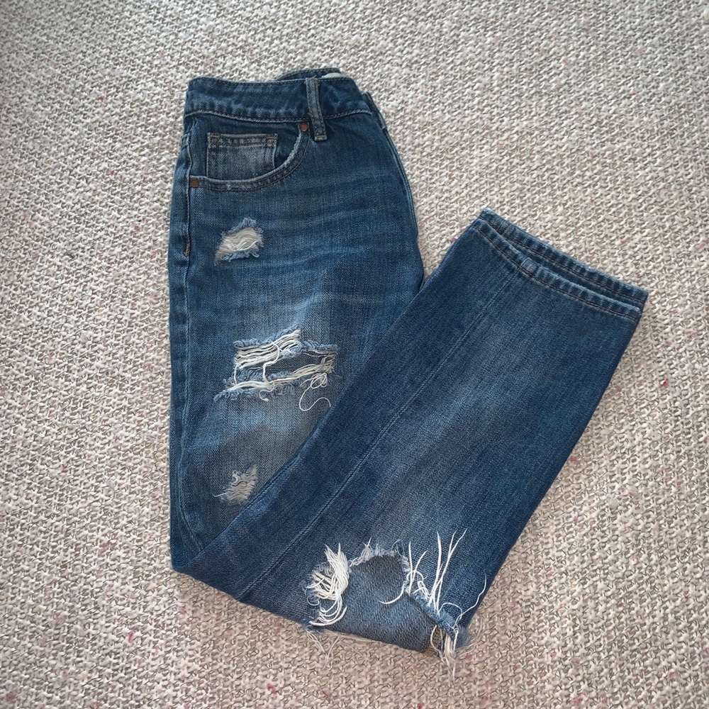 PacSun Distressed Mom Jean
